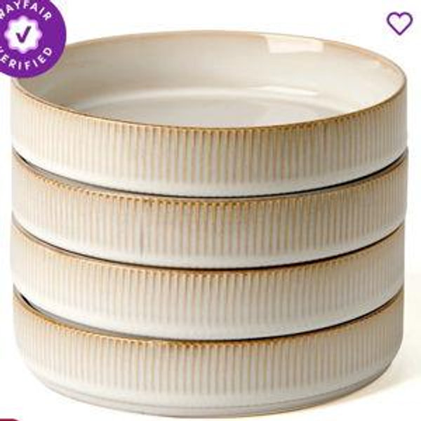 Joss & Main Azal 8.25'' Stoneware Large Pasta Bowl (Set of 4)