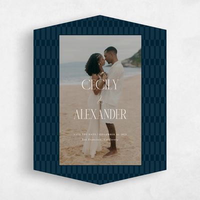 Blue Diamond Wedding Save the Date - Jody Photo