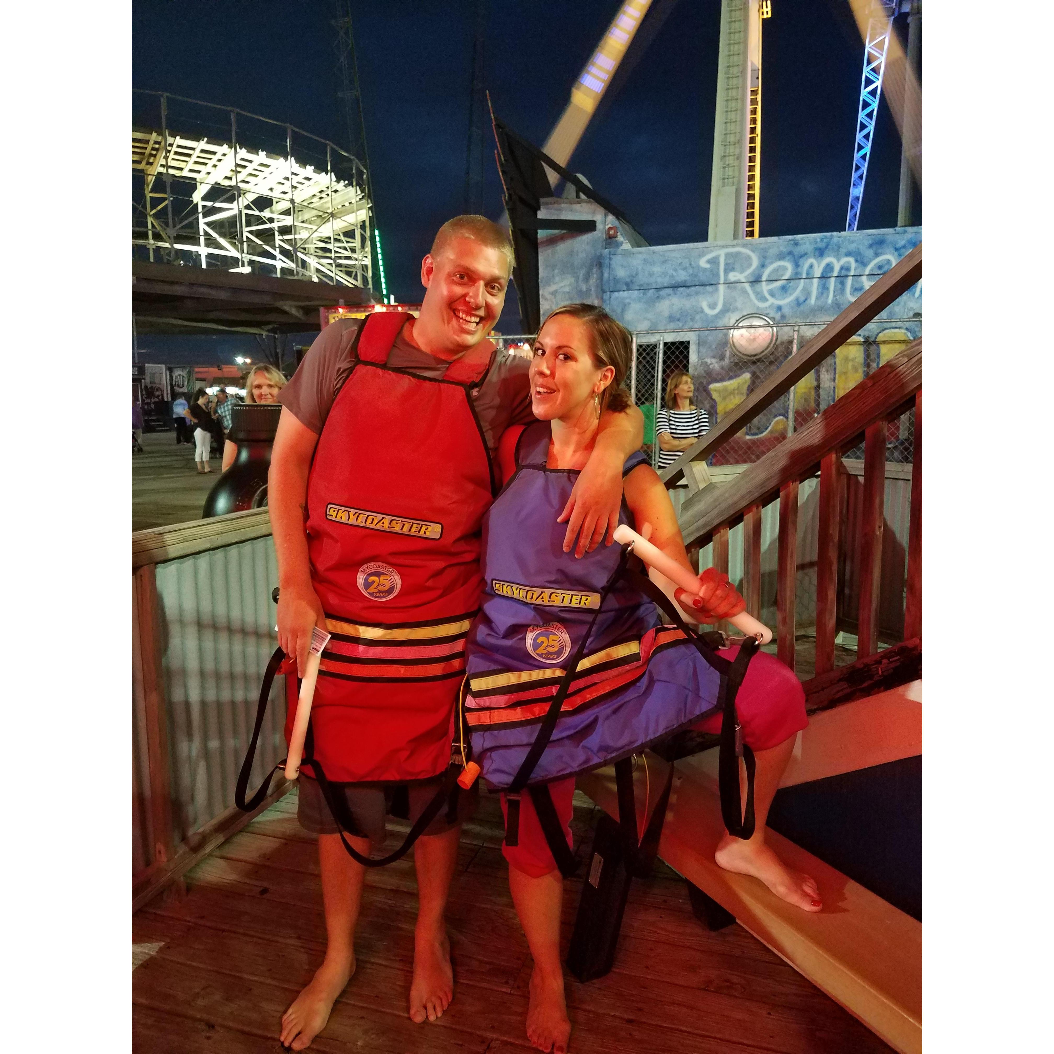 Wildwood NJ, when Dave was still pretending to not be afraid of heights for me