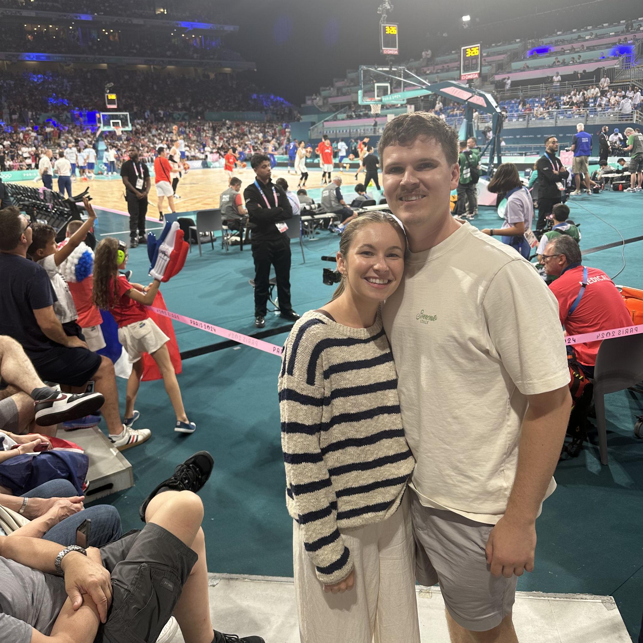 Courtside for Men's Basketball at the 2024 Paris Olympics