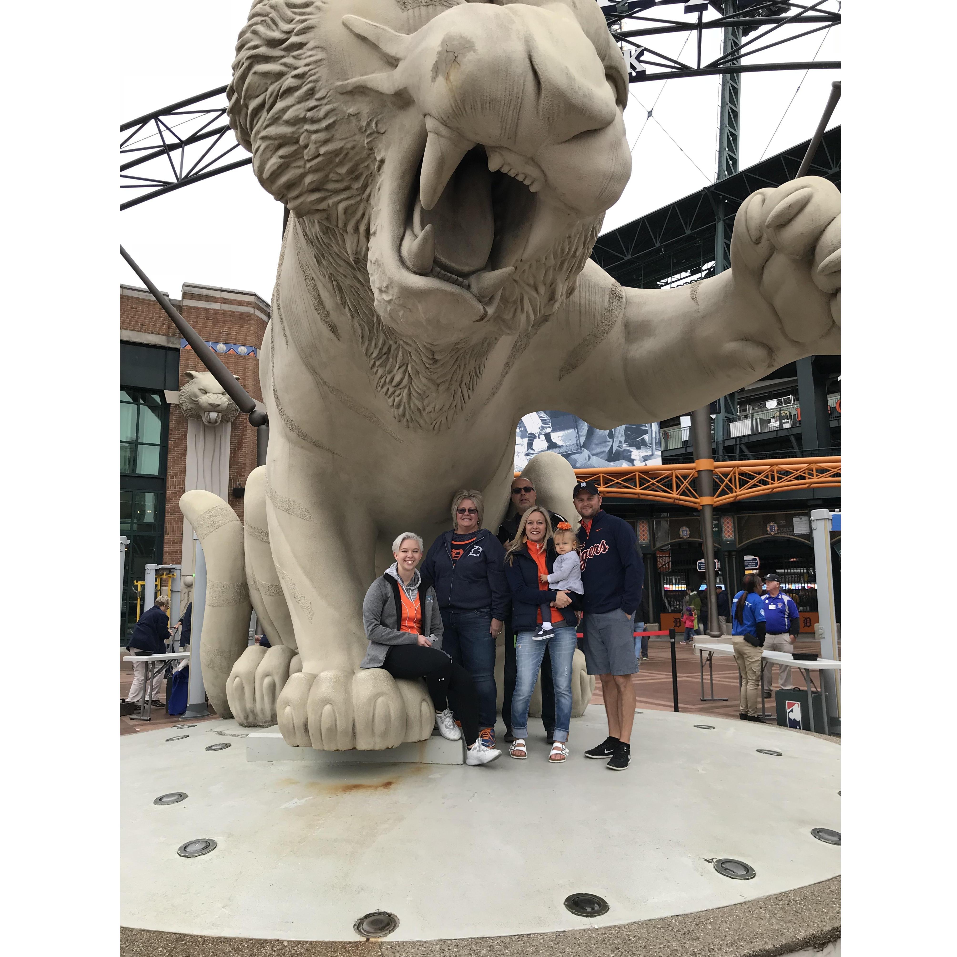 Family trip to the "D" for a Tigers game!