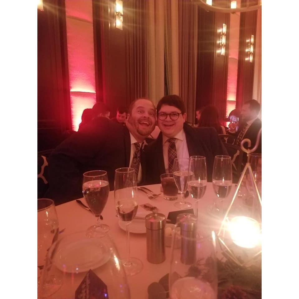 This is us at Laura and Brian's wedding in Boston.