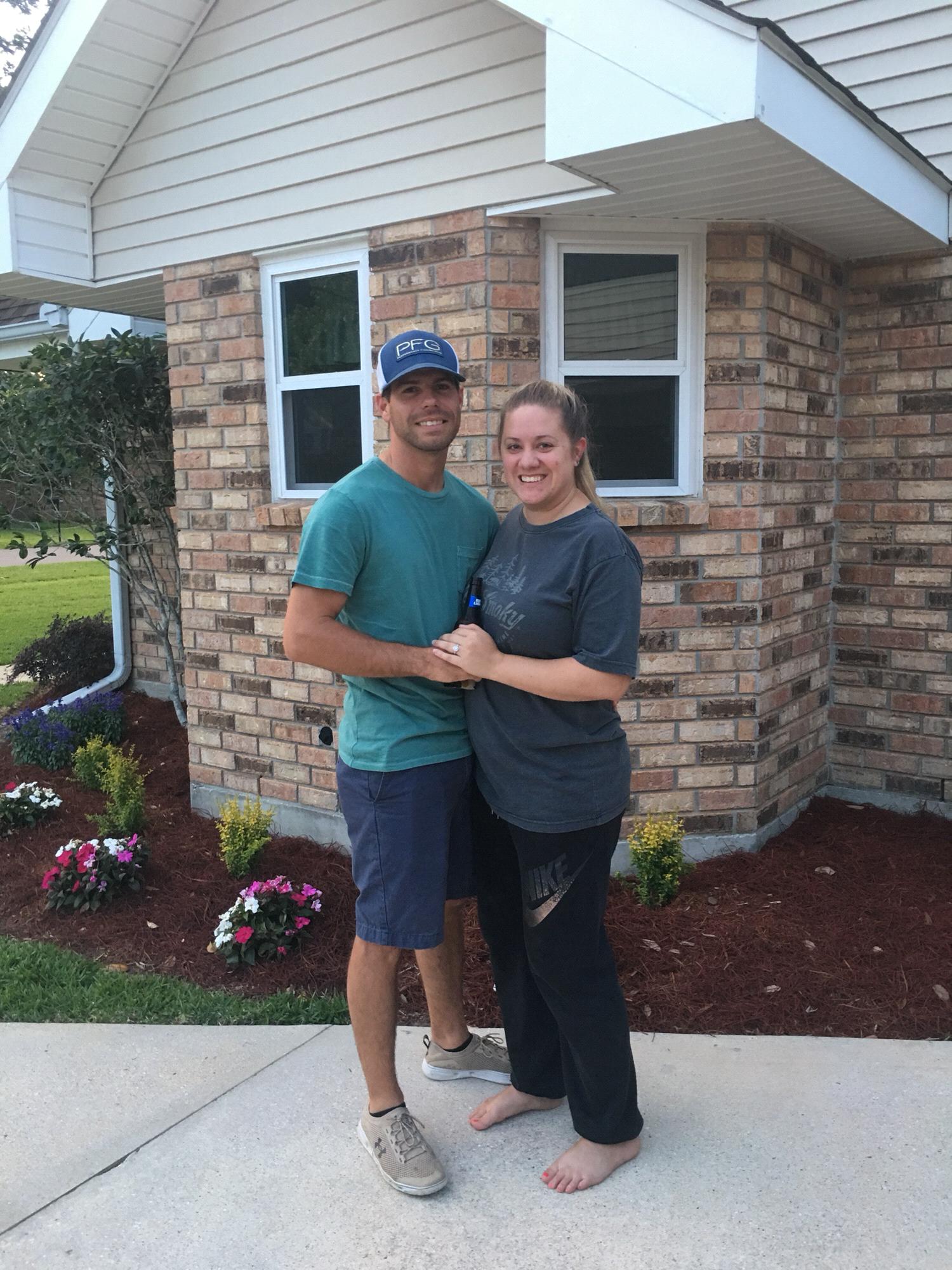 our first picture as an engaged couple!