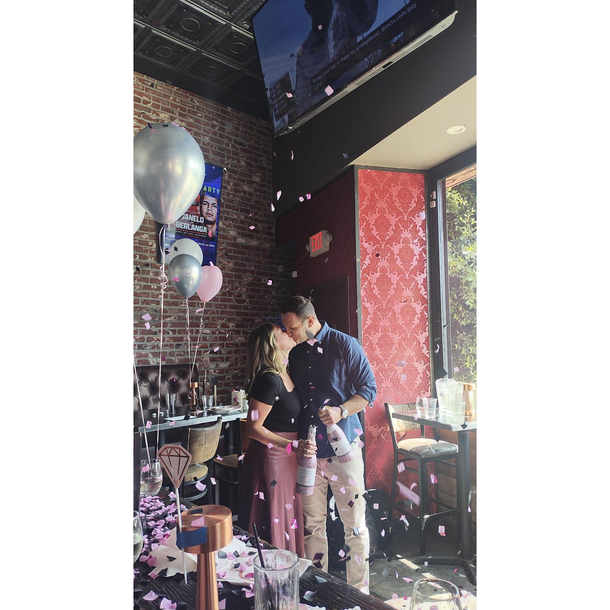 She said yes!