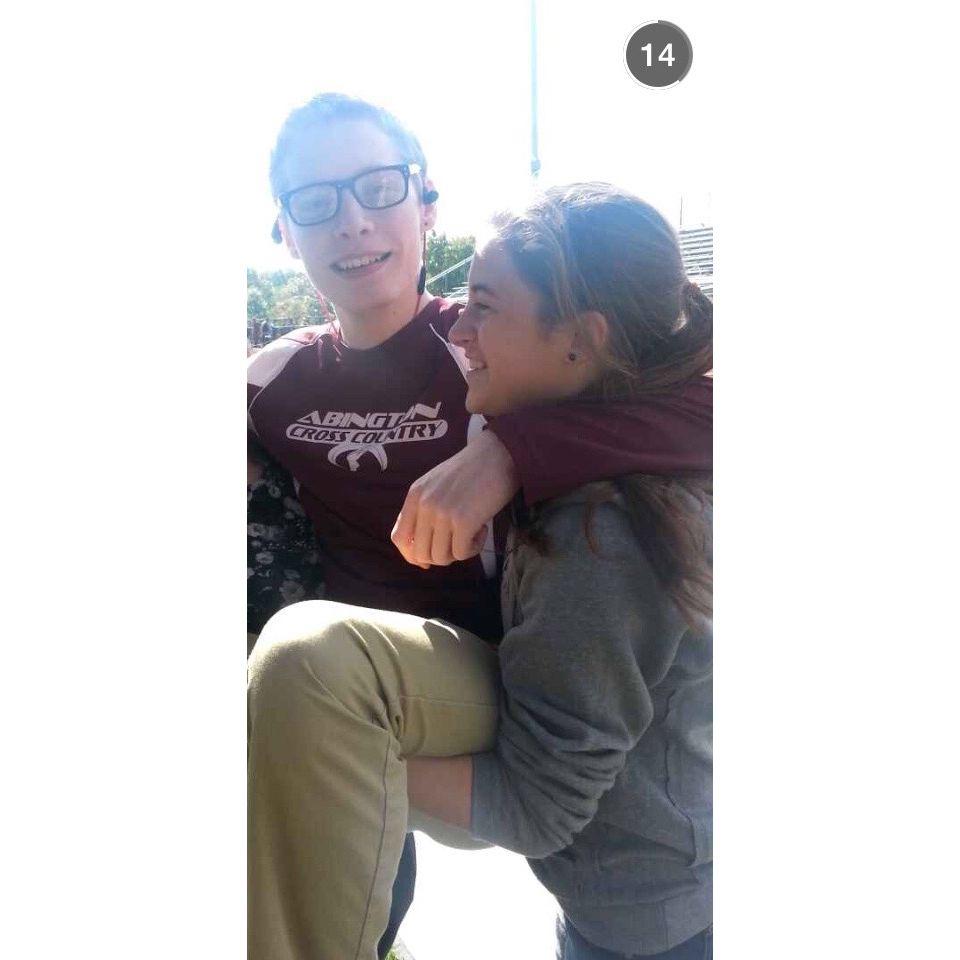 The first photo taken of us, the year we met (2013-2014 school year).