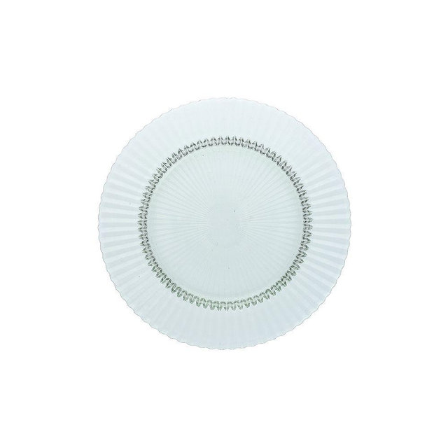 Archie Glass Dinner Plate, Verde, Set of 4