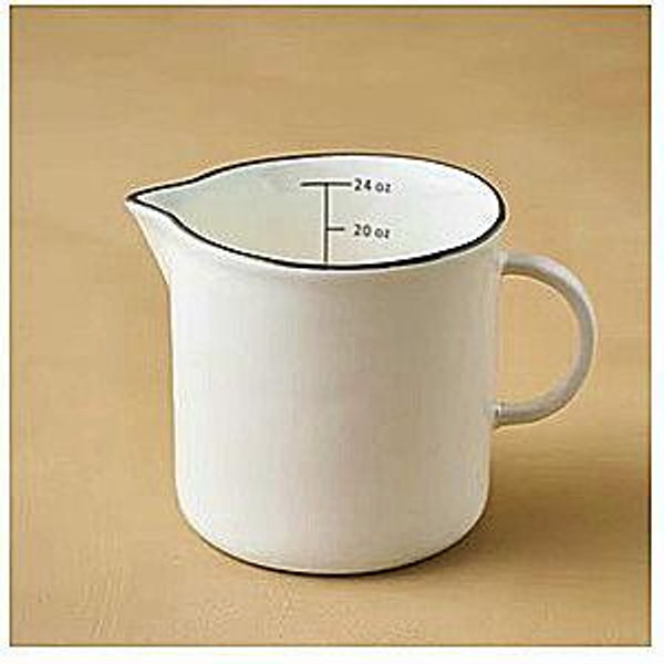 Magnolia Black Rim Measuring Pitcher (medium)