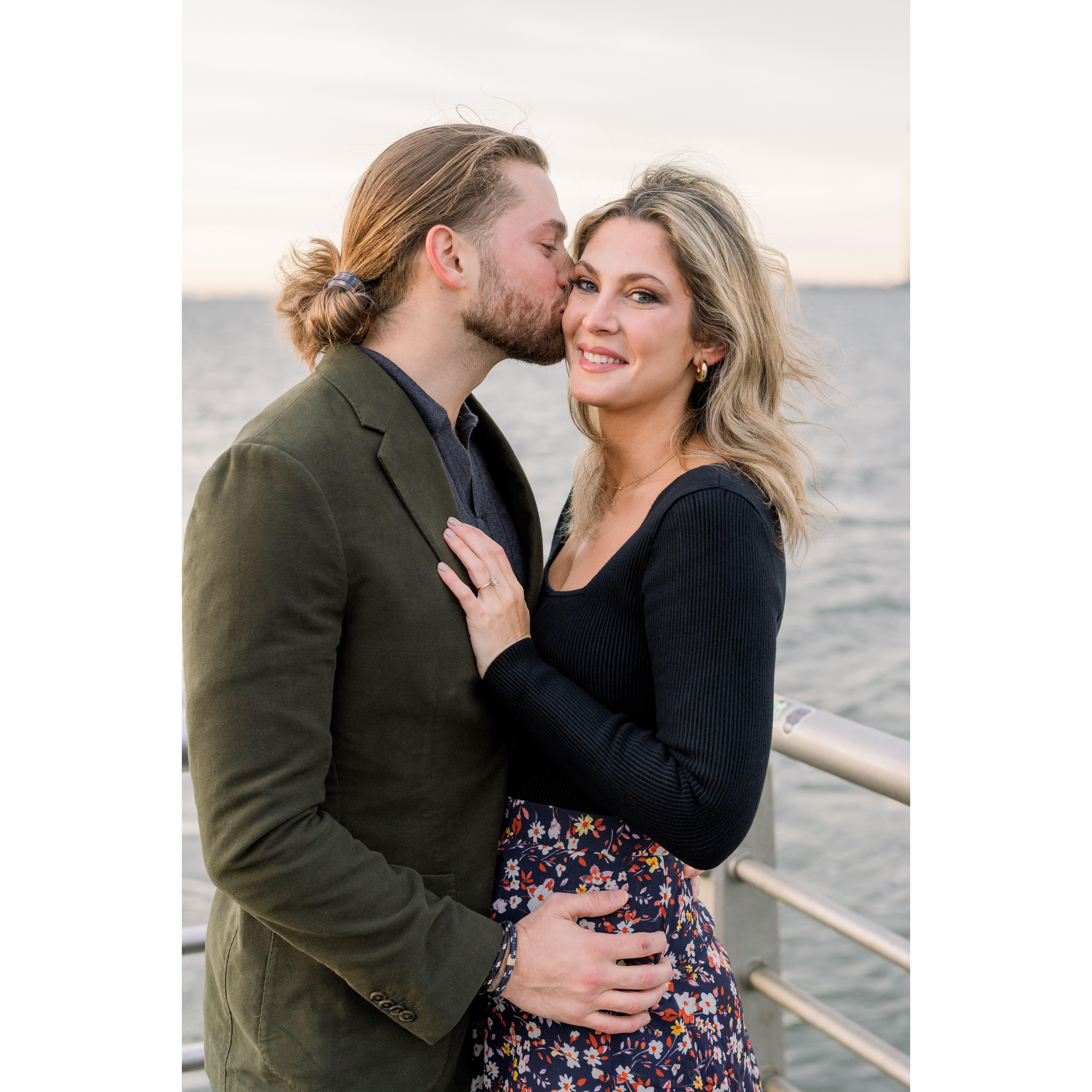 The start of our NYC engagement shoot: Christopher Street Pier