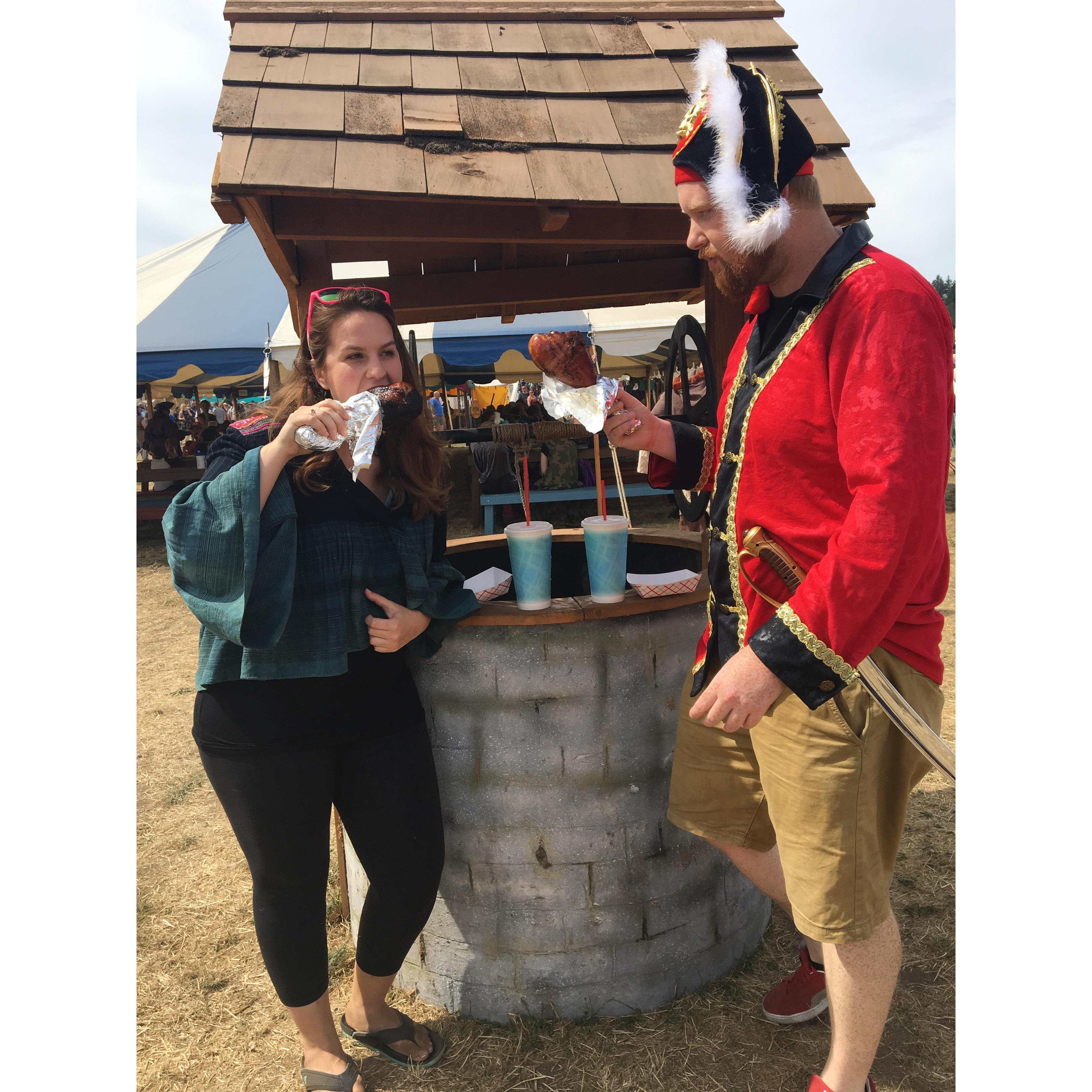 Visiting the Renascence fair in Washington