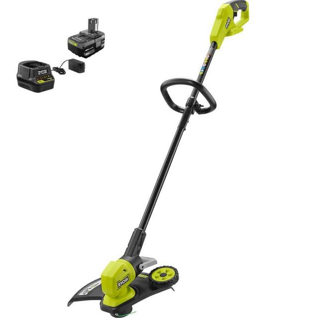 ONE+ 18V 13 in. Cordless Battery String Trimmer/Edger with 4.0 Ah Battery and Charger