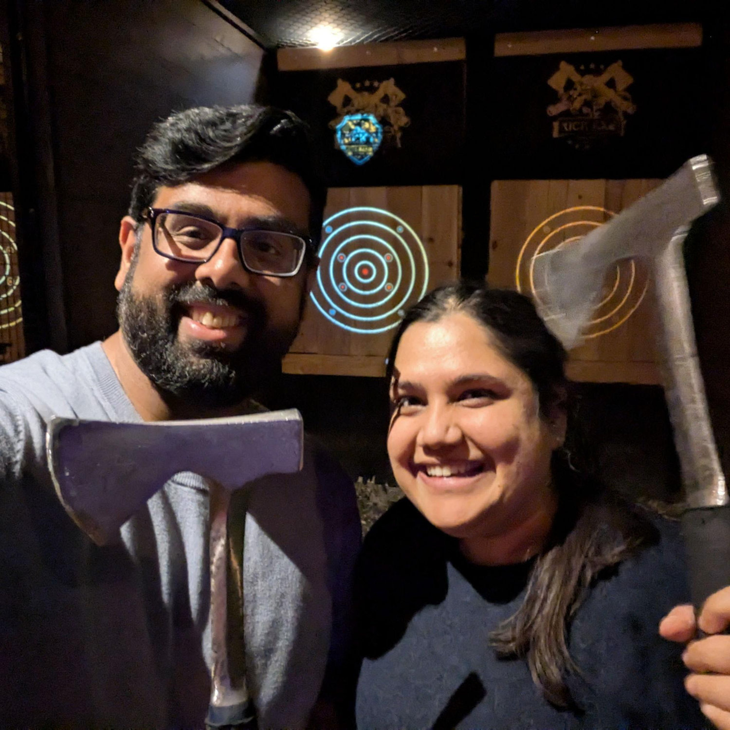 Axe throwing isn't as easy at it looks!