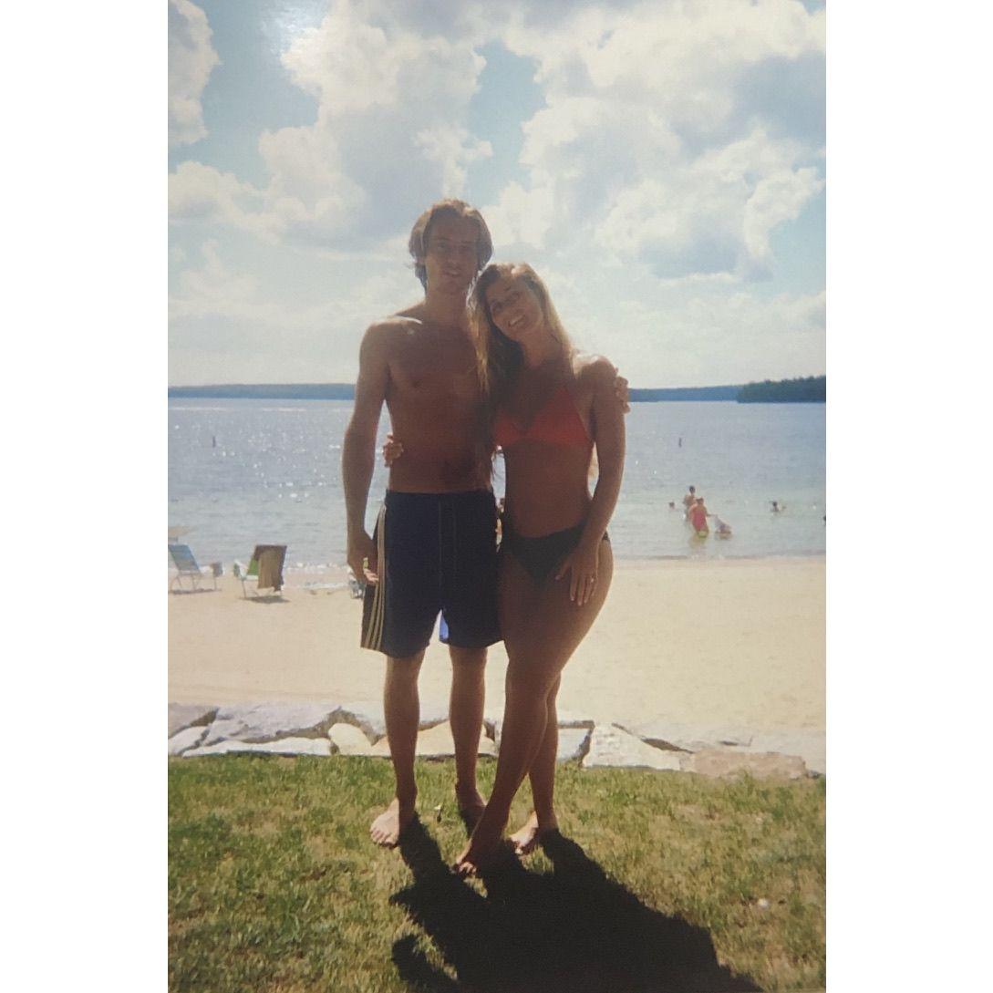 At the beach of Lake Winnipesaukee, New Hampshire