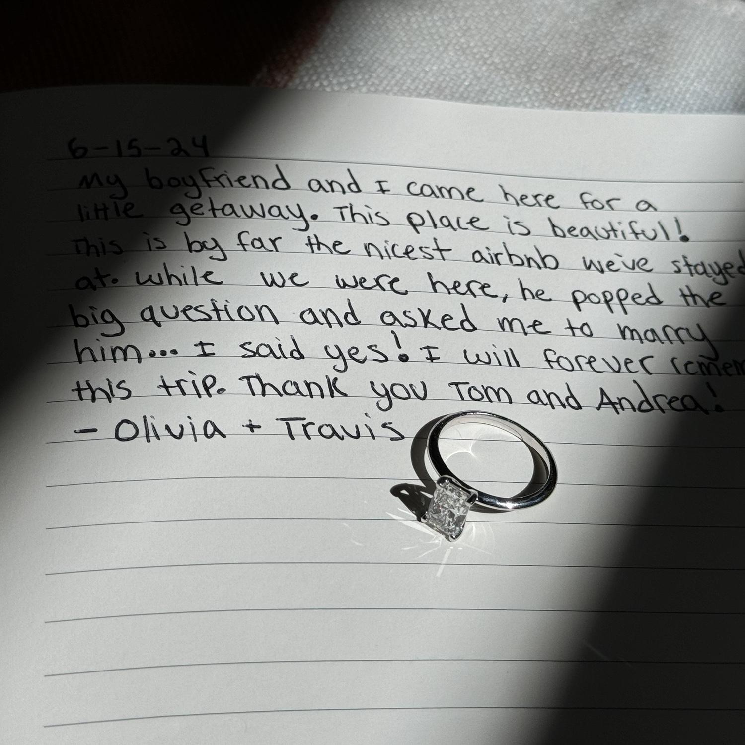 A note I left at our Airbnb :)