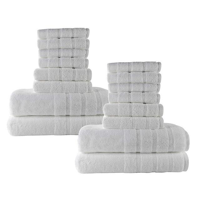 American Heritage by 1888 Mills Luxury 16-Piece Bath Set, Supporting USA Manufacturing | Made of US & Imported Materials -White