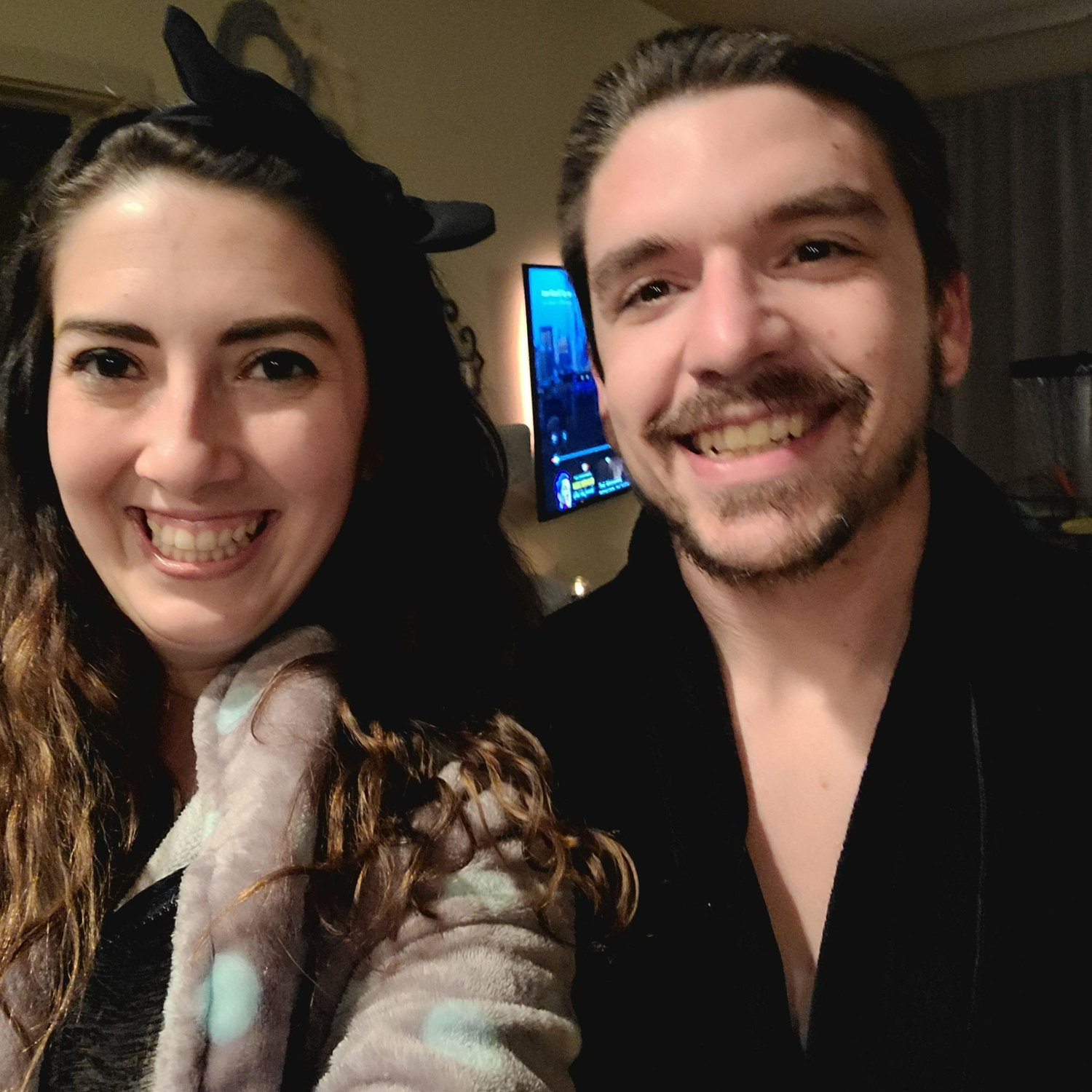 Every New Years Eve we put on our robes and get comfy!