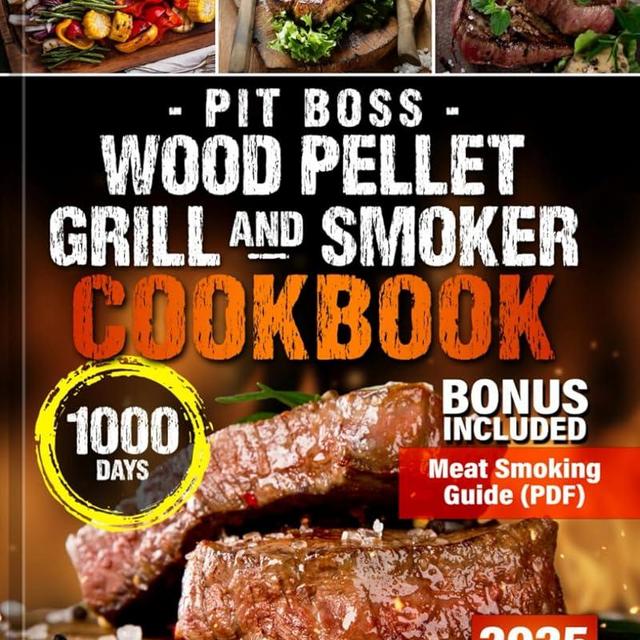 Wood Pellet Smoker and Grill Cookbook: 200 Easy Mouth-watering Recipes with a Complete Beginners Guide to Functions, Tips and Uses for Outdoor Wood Pellet Cookers. (Preparation Time Included).