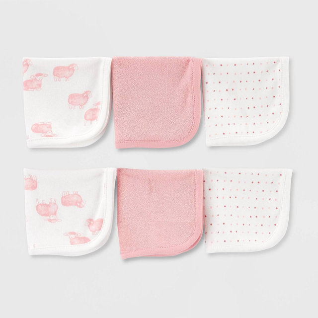 Carter's Just One You® Baby Girls' Sheep Bath Towel - Pink