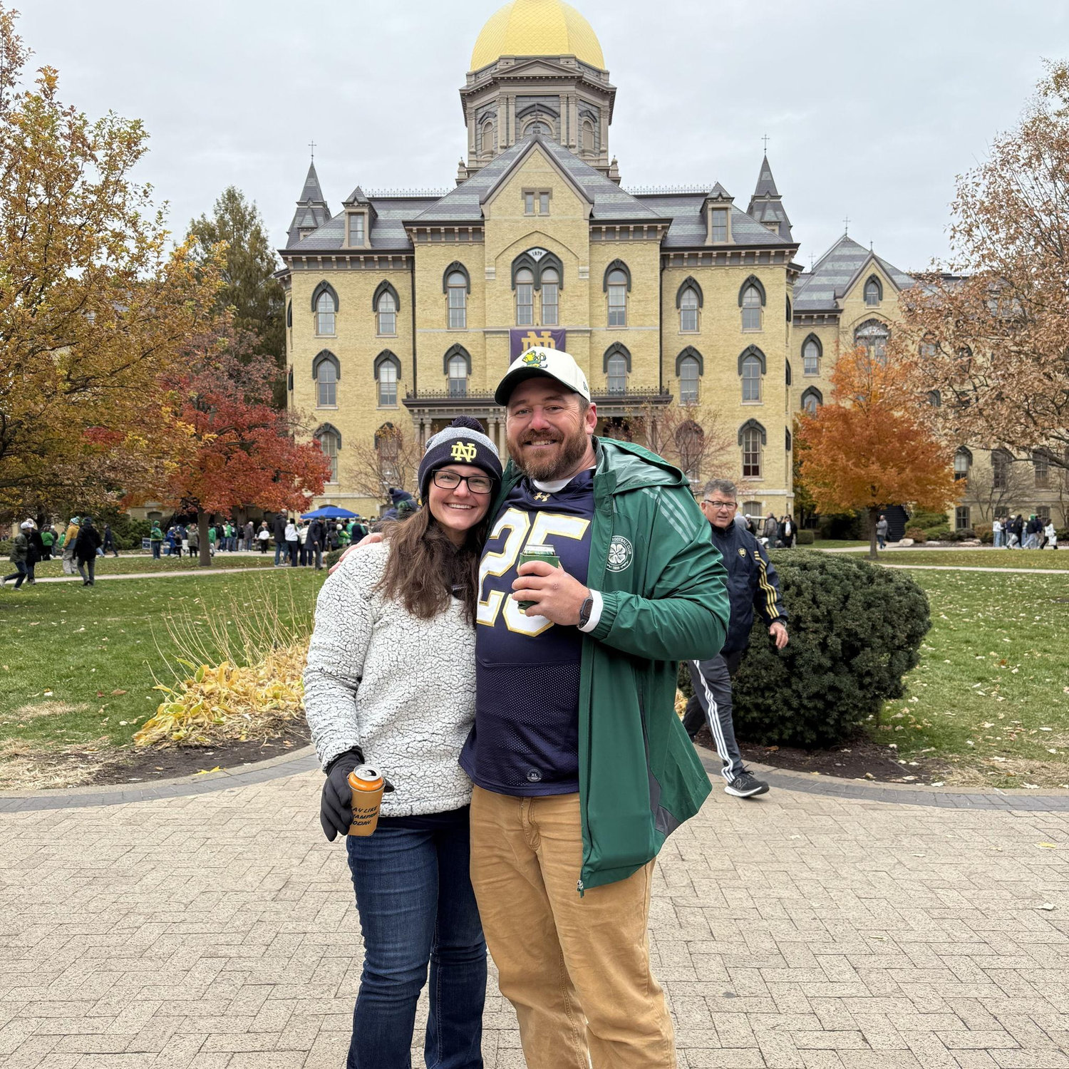 The Golden Dome at Notre Dame where Rock proposed :)