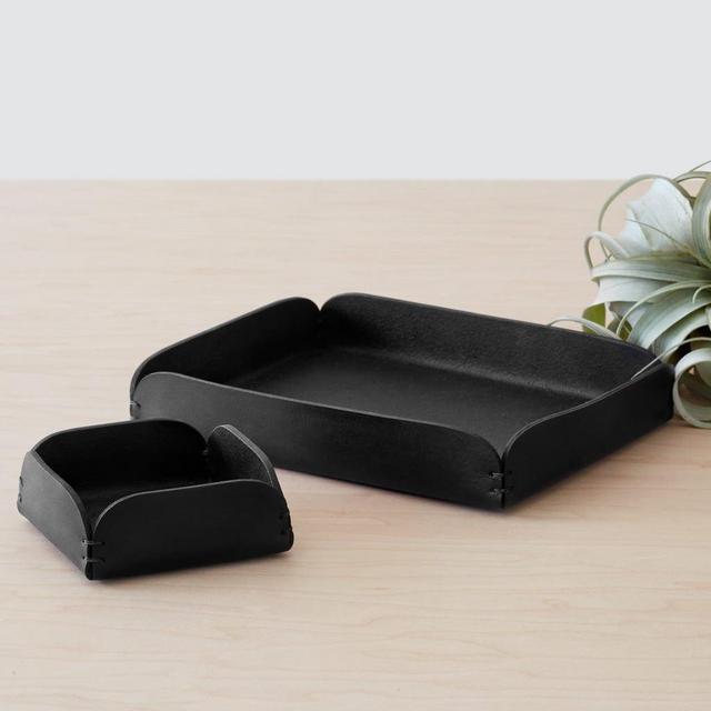 Azad Leather Tray set