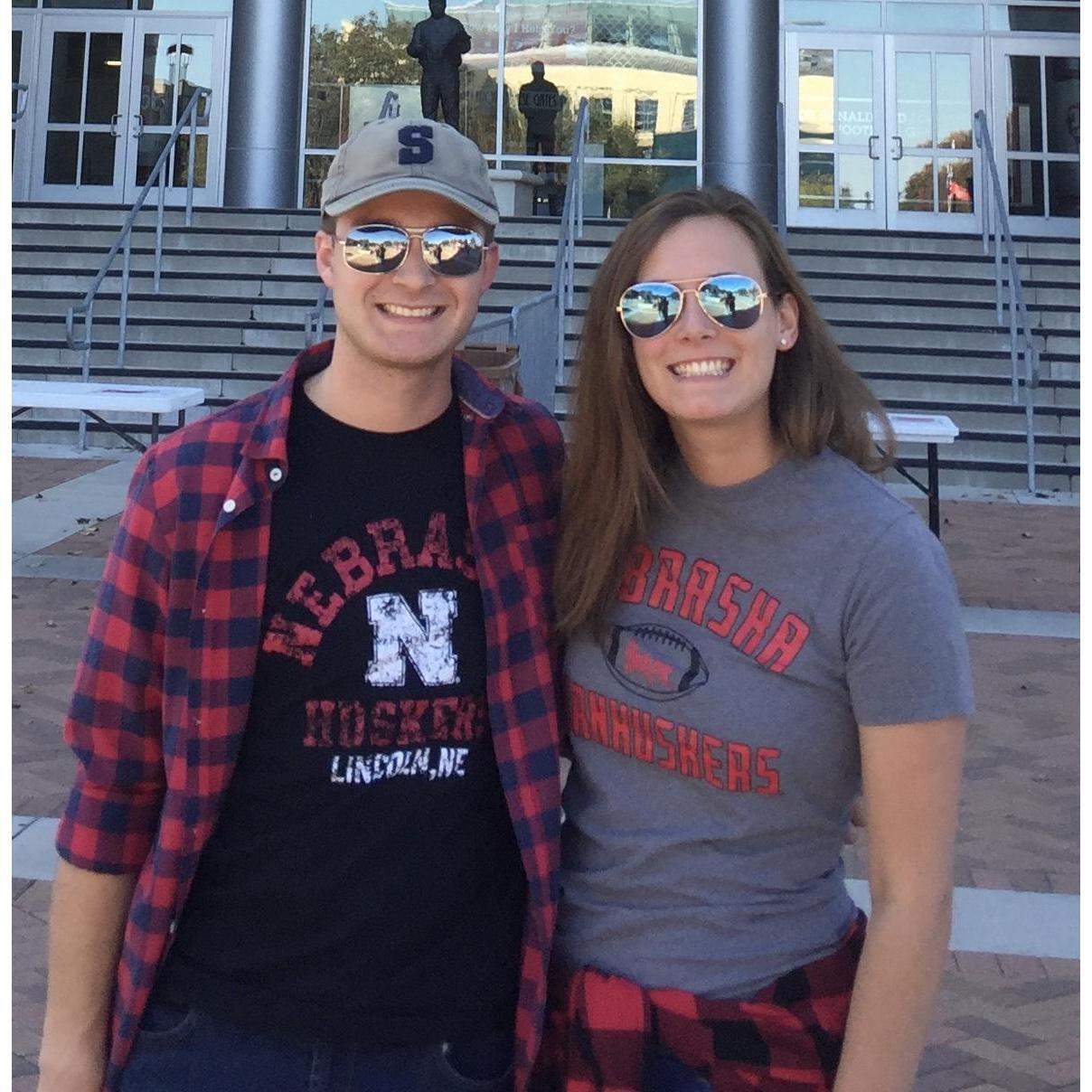 B1G fun during Ryan's year in Lincoln, Nebraska.