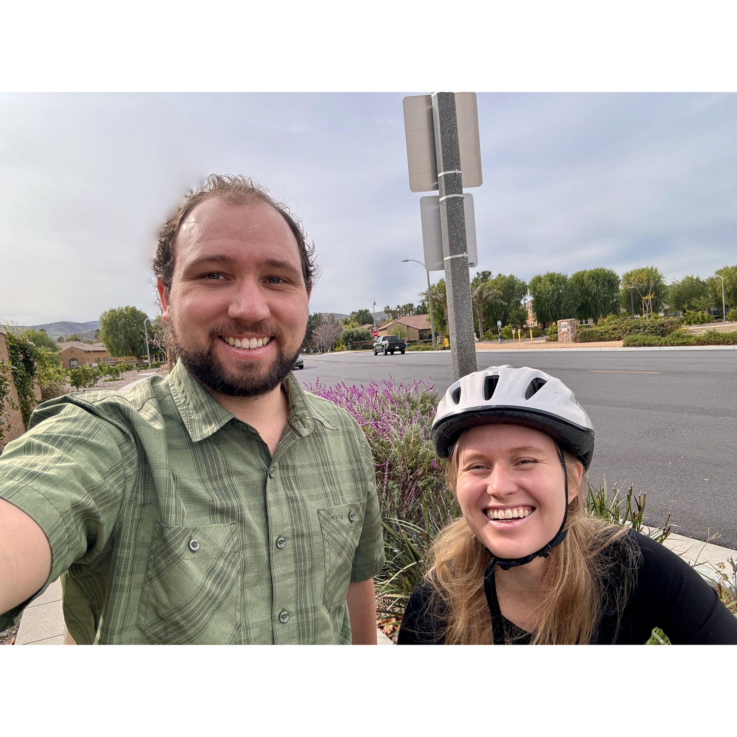 On a Bike ride together in Loma Linda