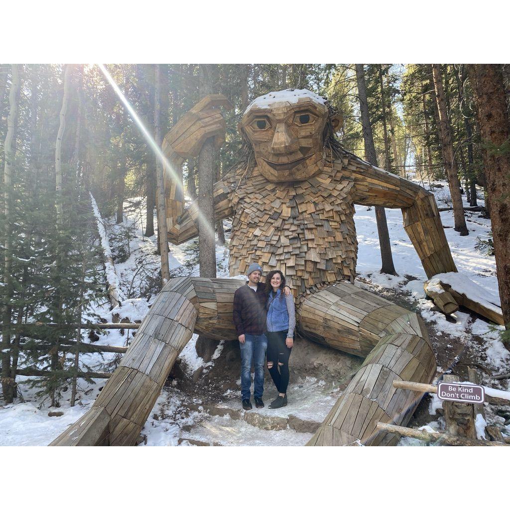 Visited one of the trolls in Breckenridge, Colorado during a anniversary trip