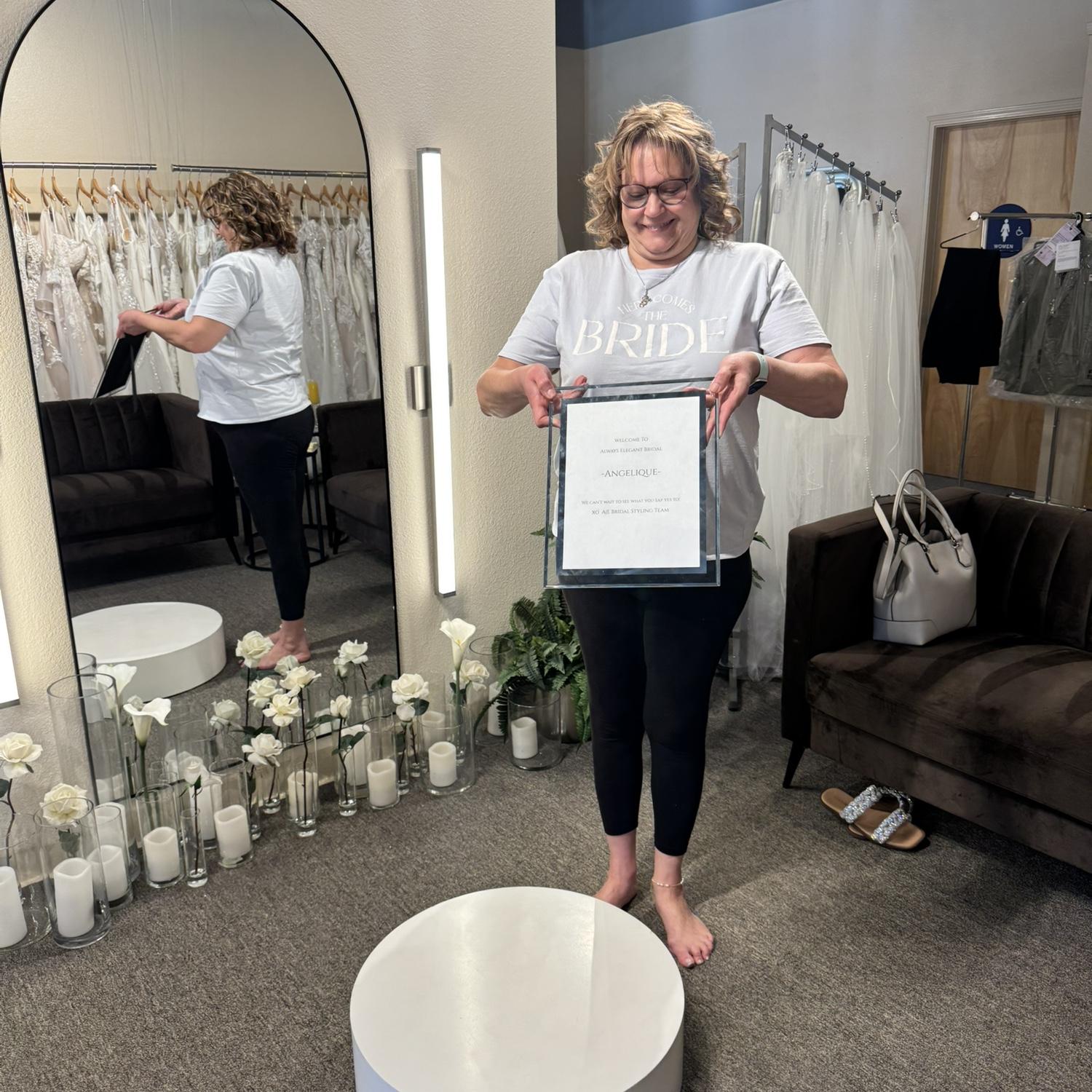 Wedding dress shopping- got it on the first try, thanks to my beautiful ladies Belen & Ashley!