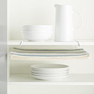 White Undershelf Placemat Holder