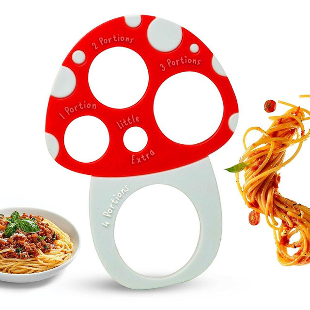 Pasta Measuring Tool - Spaghetti Measuring Tool - Portion Control - Serving Size Measurer - Quirky Mushroom Design - Fun And Unusual Kitchen Gadgets & Accessories - Home Cooking Essentials