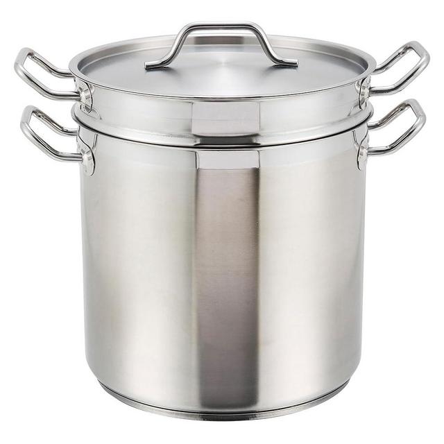 Winware Stainless 20 Quart Steamer/Pasta Cooker with Cover