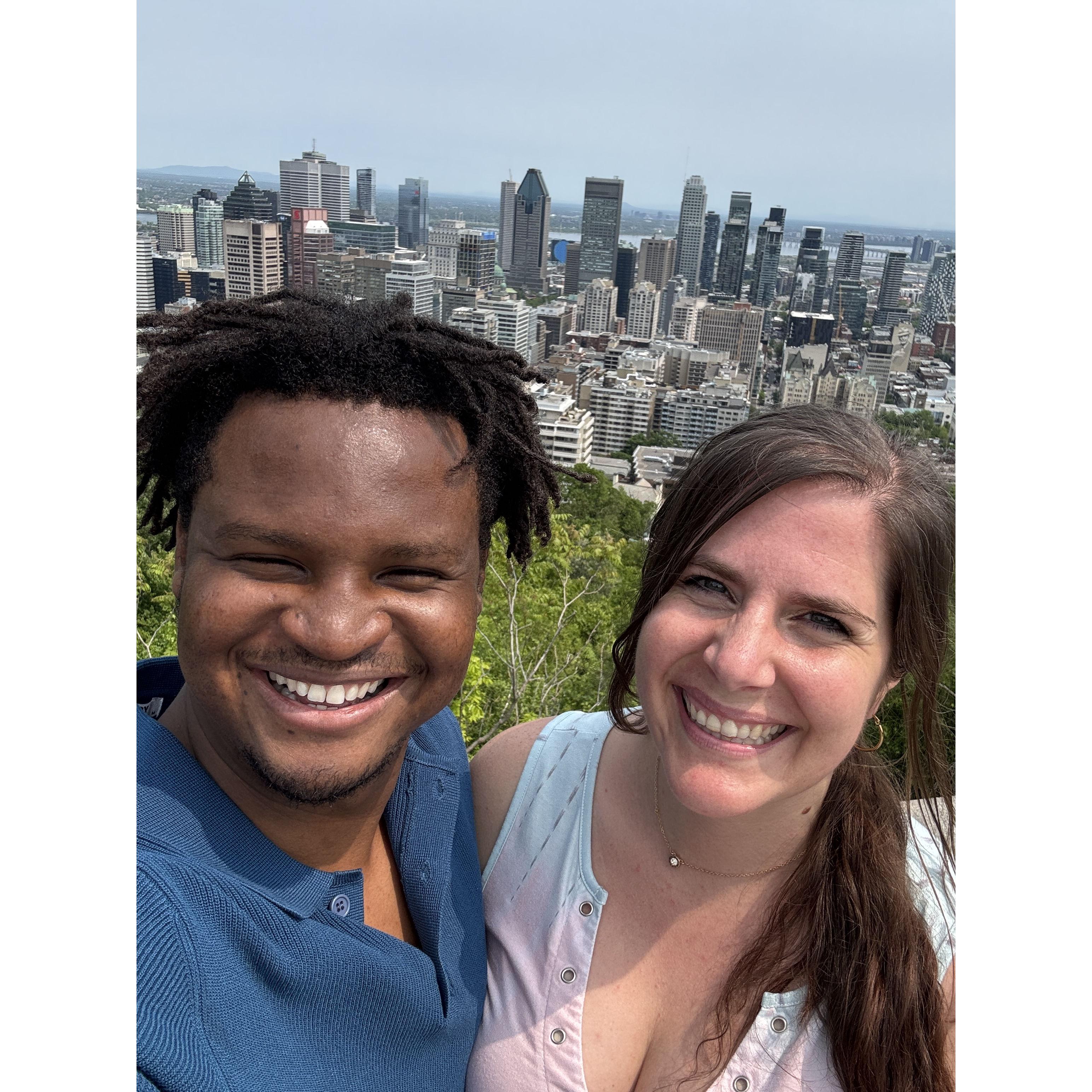 Look at that view of Montreal, so gorgeous