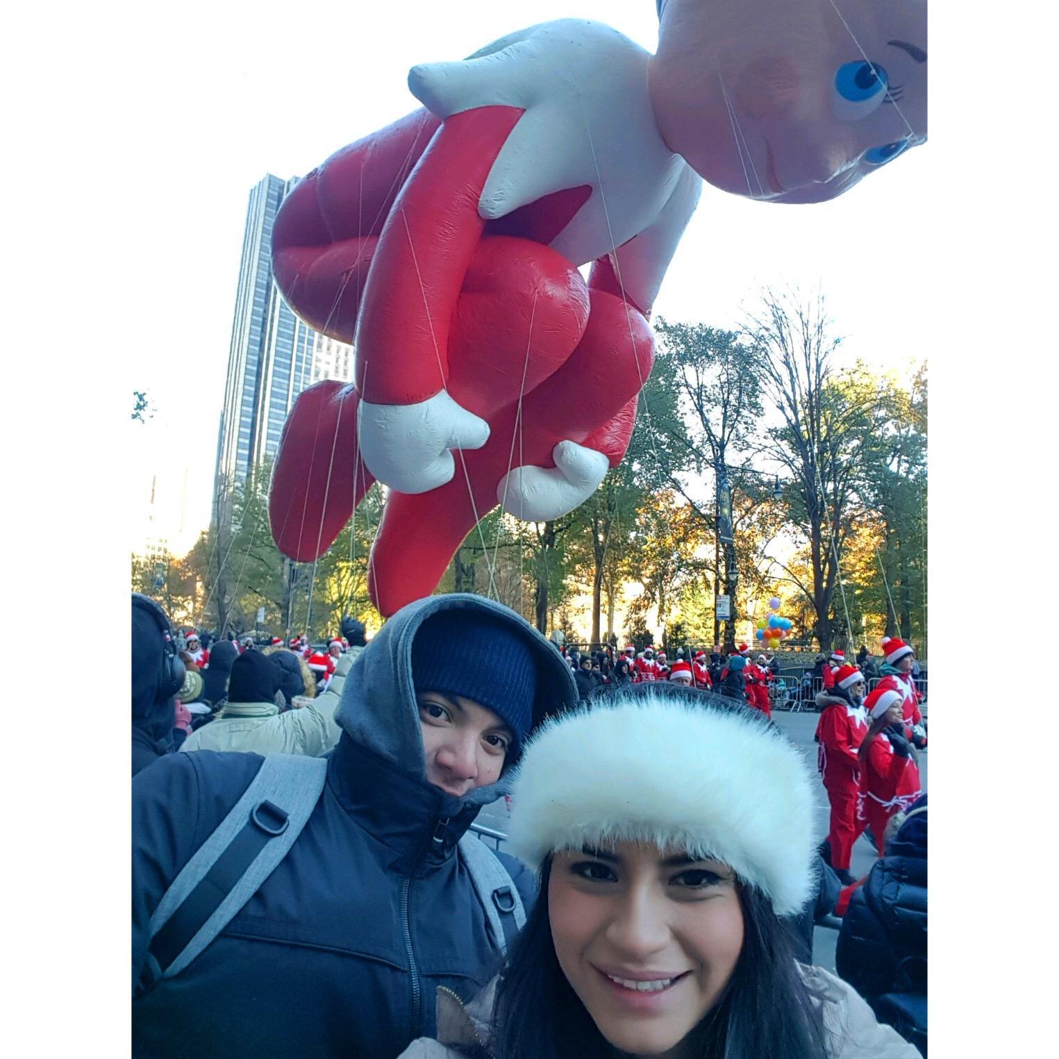 It might as well have been below freezing! Proud to say that we got through the entire parade!
Macy's Thanksgiving Day Parade
New York, NY