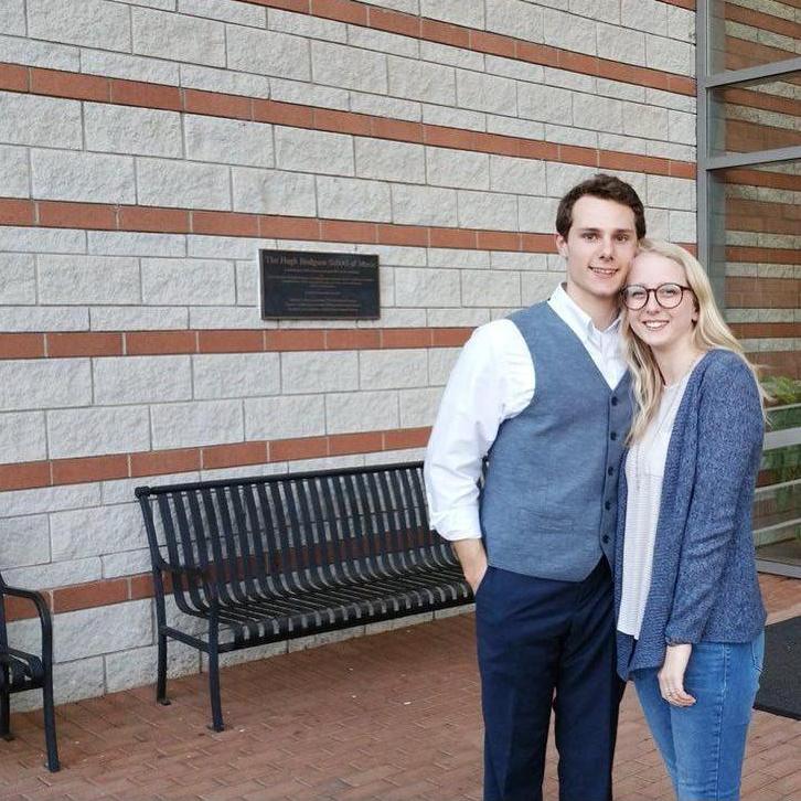 After Michael's saxophone recital - February 2018