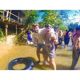 Cave tubing...