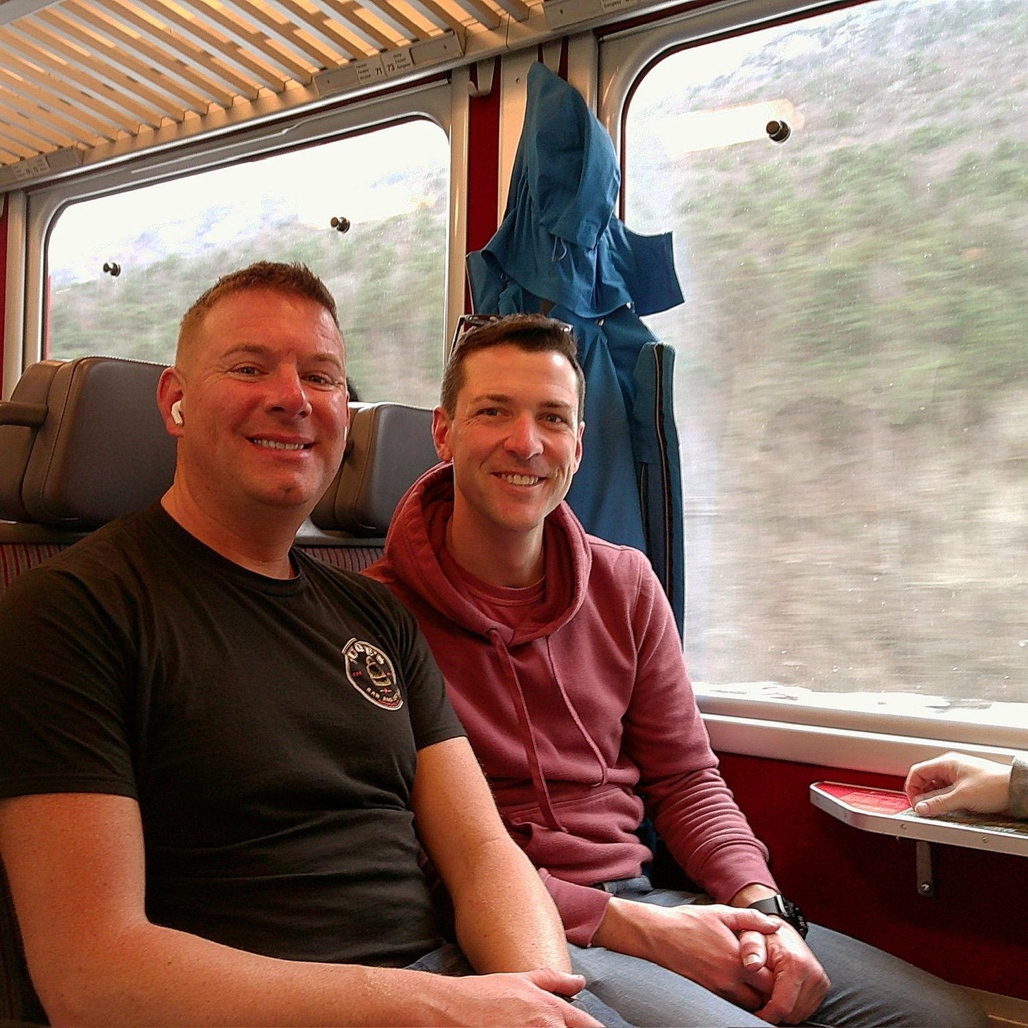 Train ride back from Zermatt to Milan, Italy