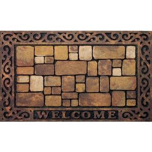 732-1449-1830 - Masterpiece Aberdeen Welcome Door Mat, 18-Inch by 30-Inch