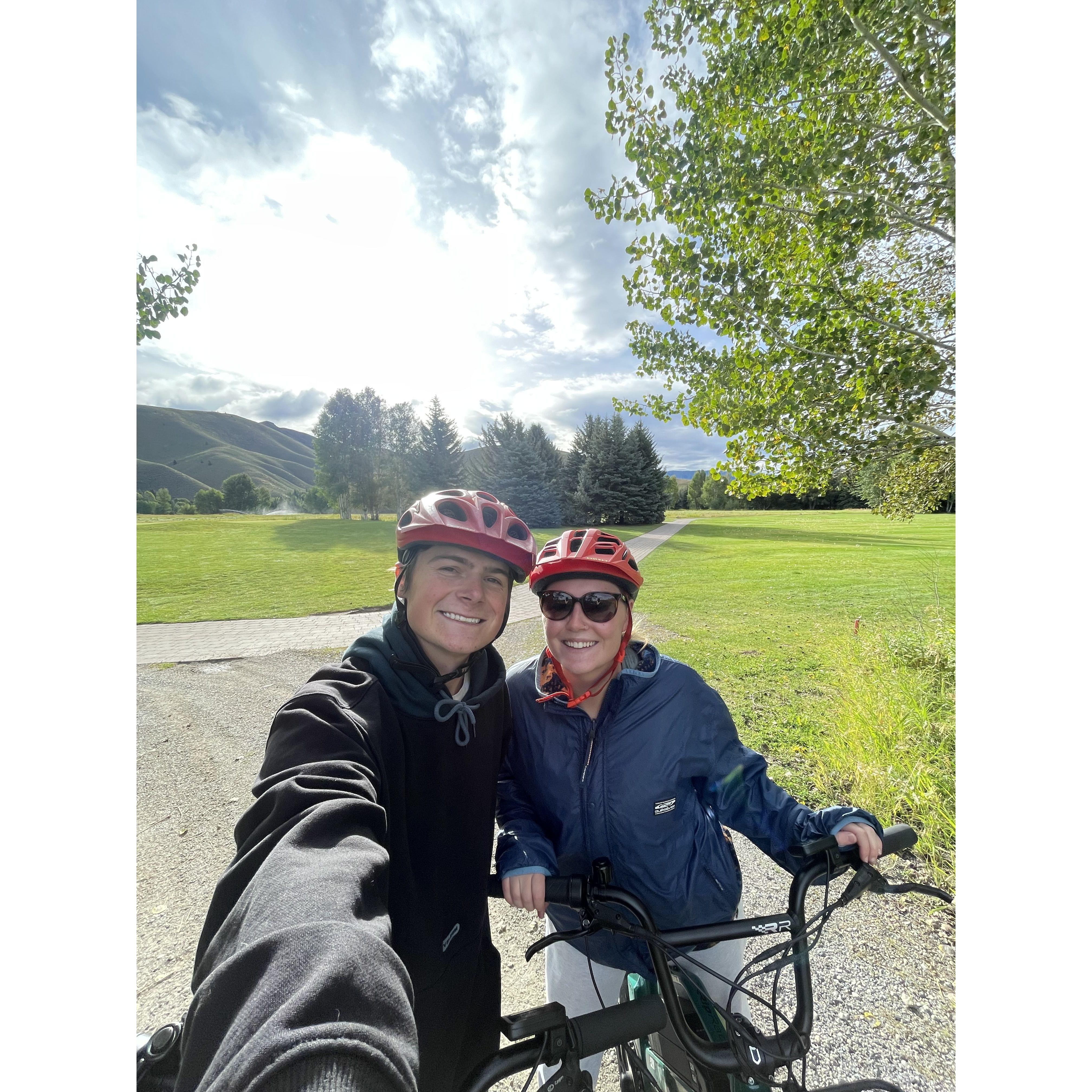 e-biking in Sun Valley