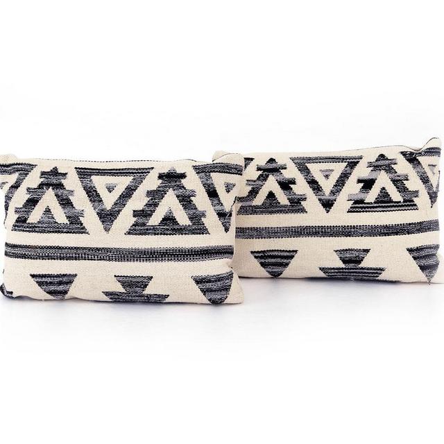 Ezra Pillow, Set Of 2, 16" x 24", Natural Multi