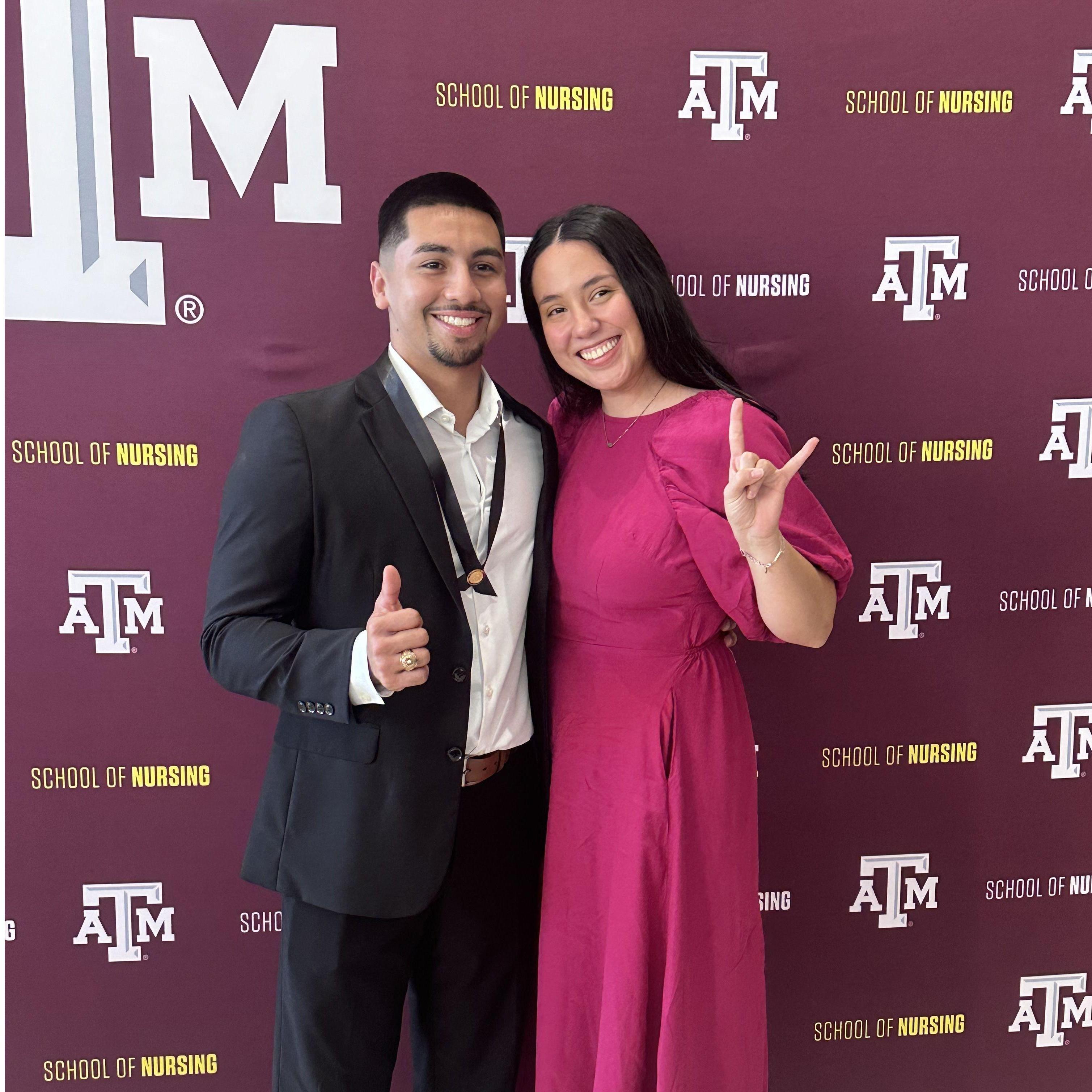 At Aaron's Nursing Pin ceremony! - December 2023