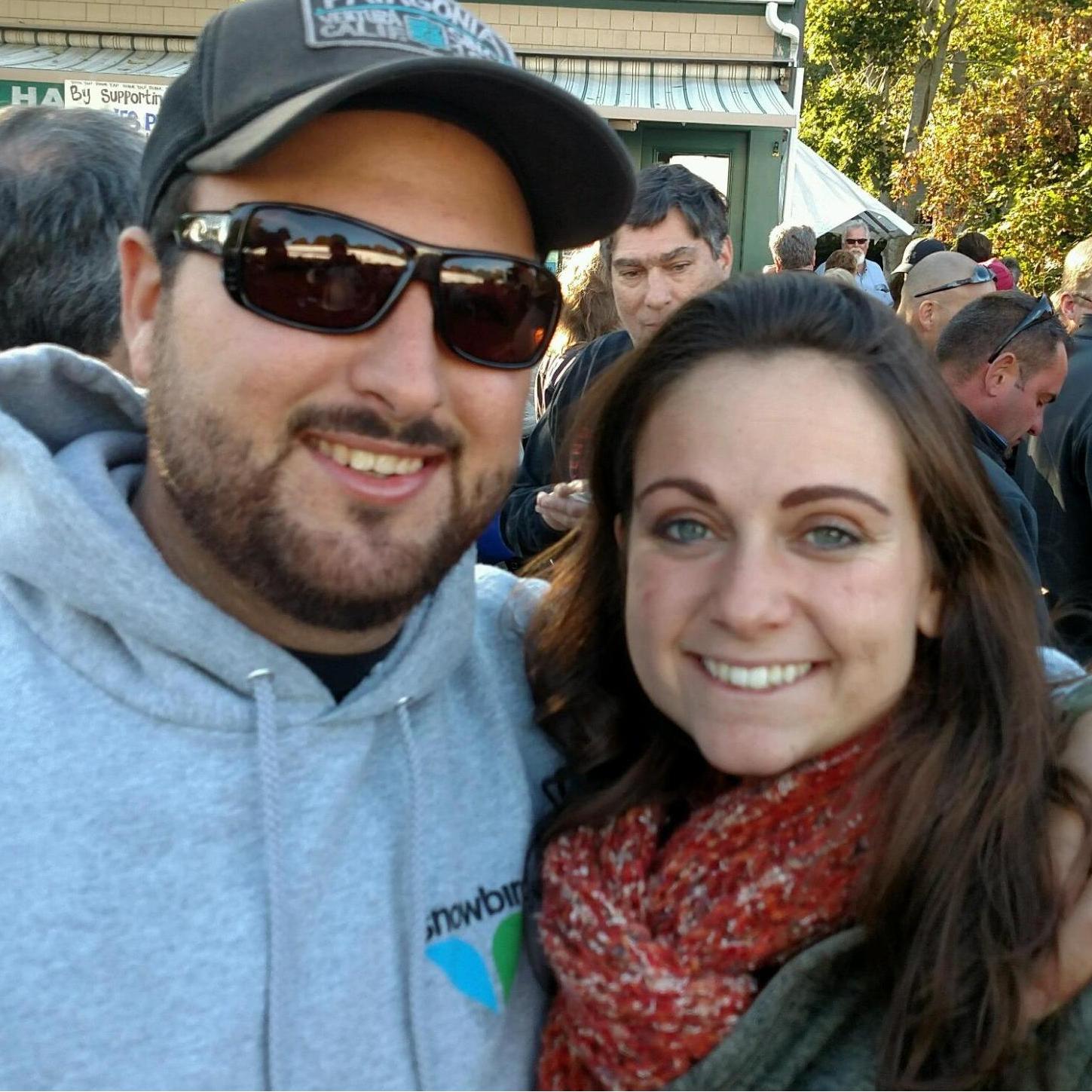 Allie and Charlie's first Oyster Fest! A now yearly tradition to see the trombone lady!!