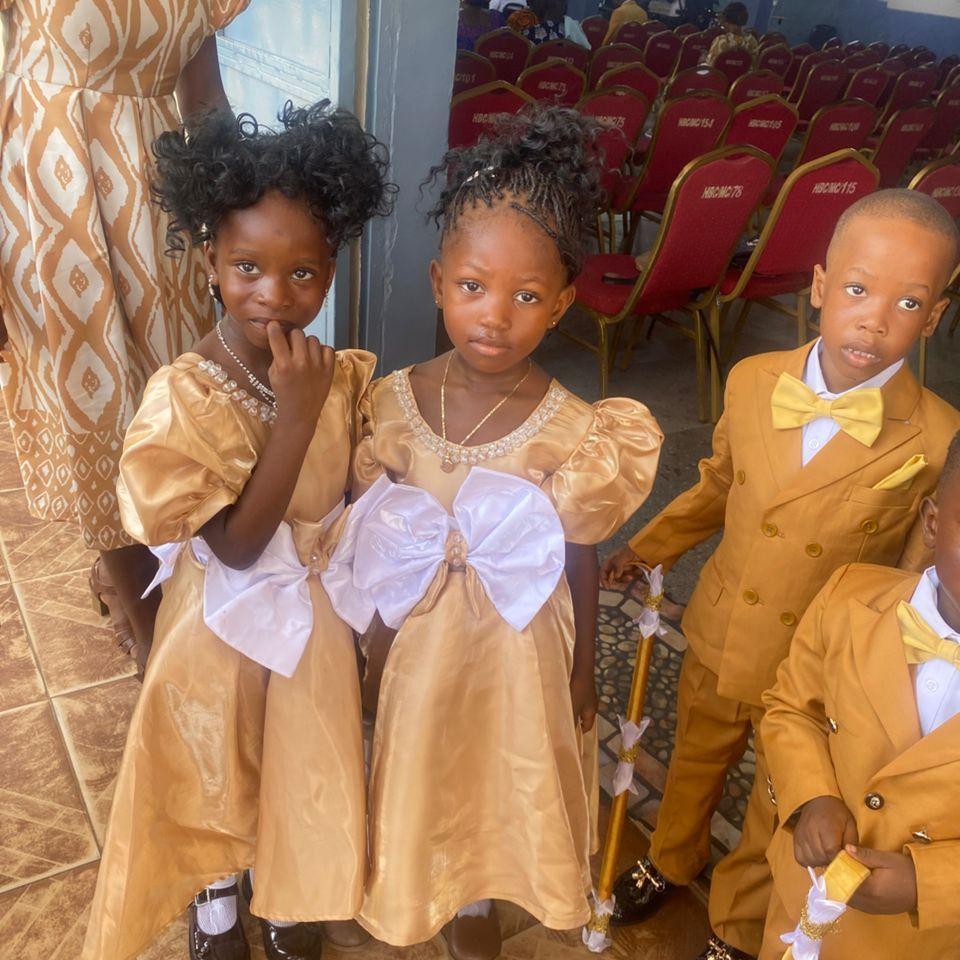 Meet our flower girls and page boy