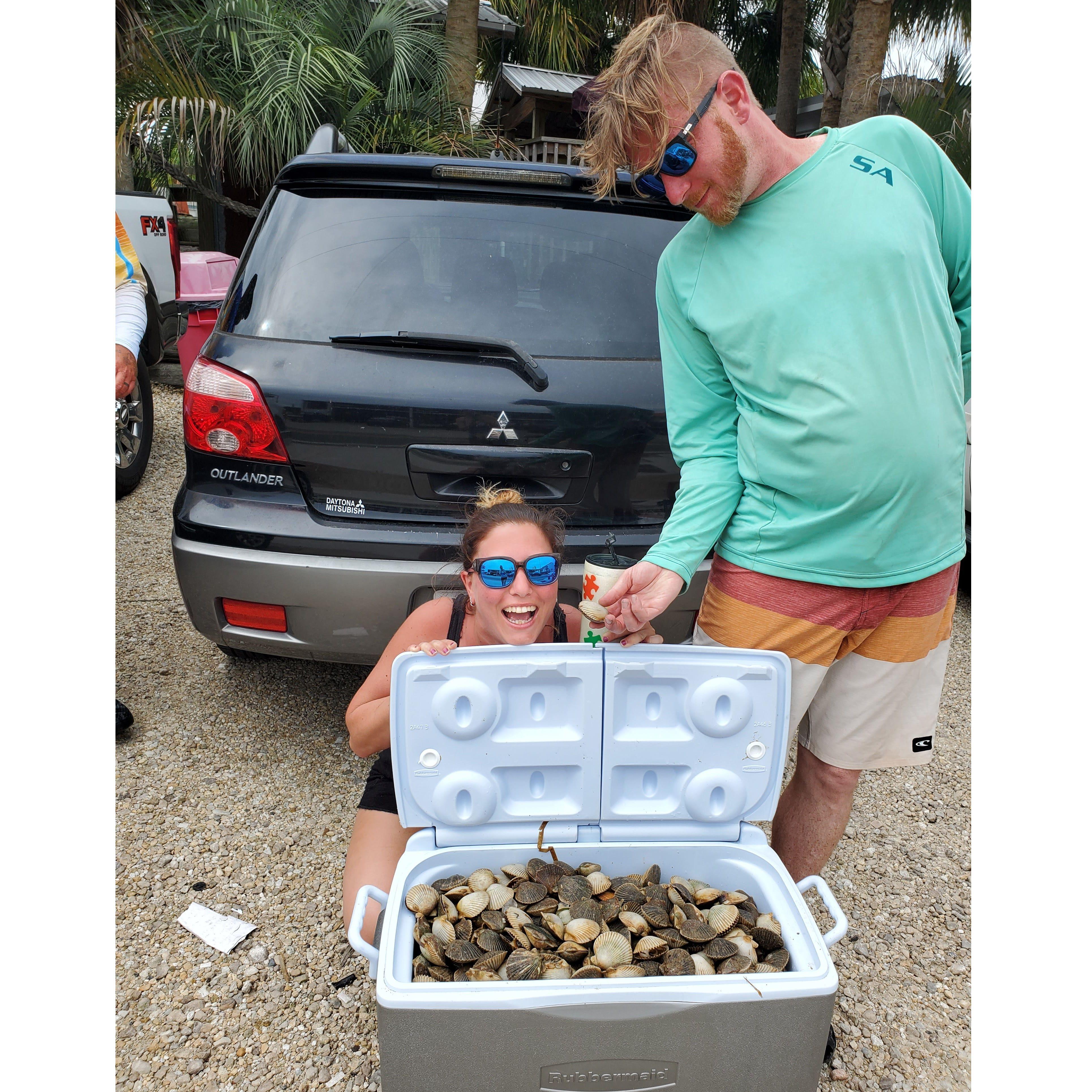First time scalloping, August 2021