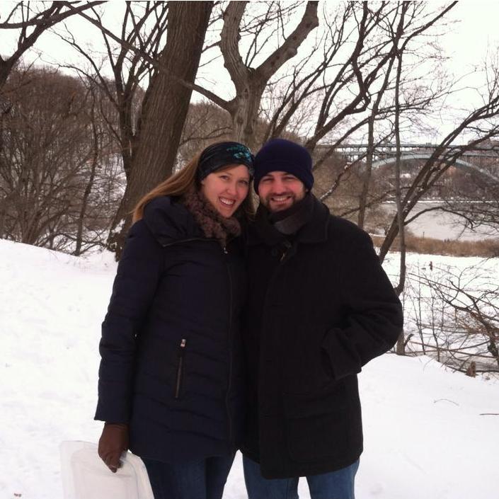 Makeshift sledding in Upper Manhattan!