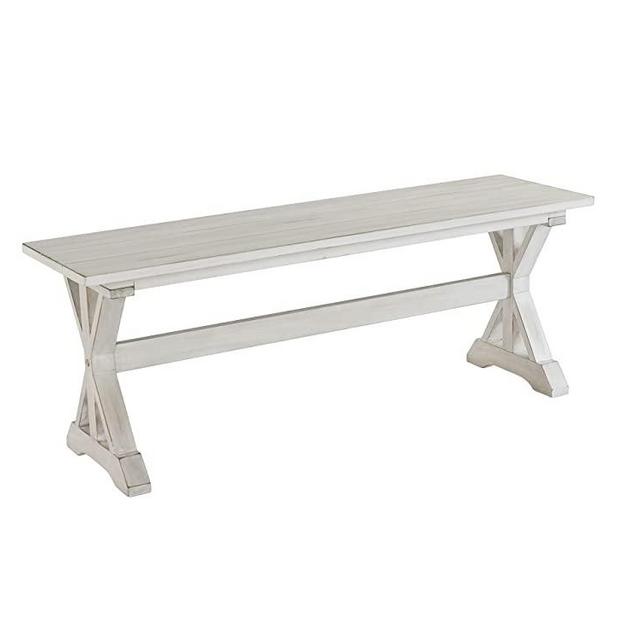 Boraam Jamestown Dining Bench, Antique White
