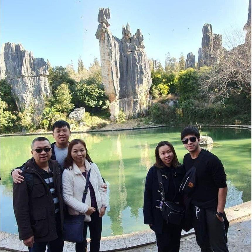 Stone Forest in Yunnan, China. Thank you Papa Lun for bringing us on so many trips!