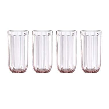 Kate Spade New York 889176 Park Circle Rose Tea Hiball, Set of 4