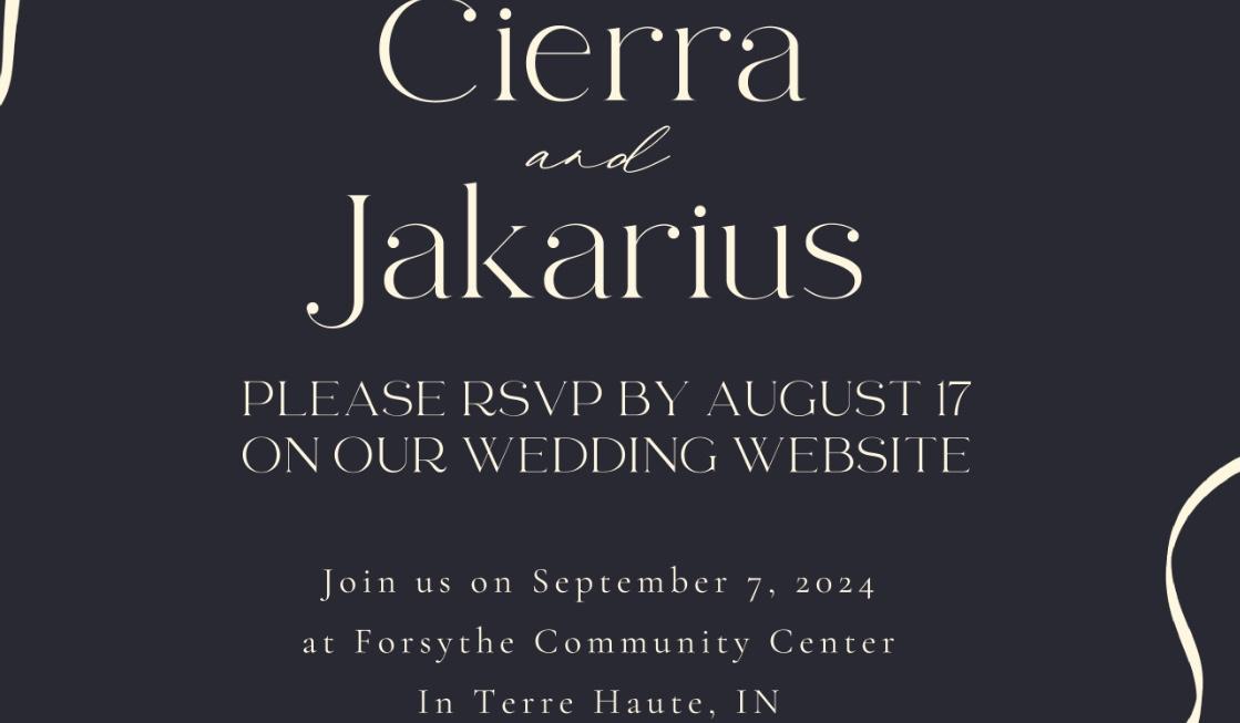The Wedding Website of Cierra Paul and Jakarius Paul