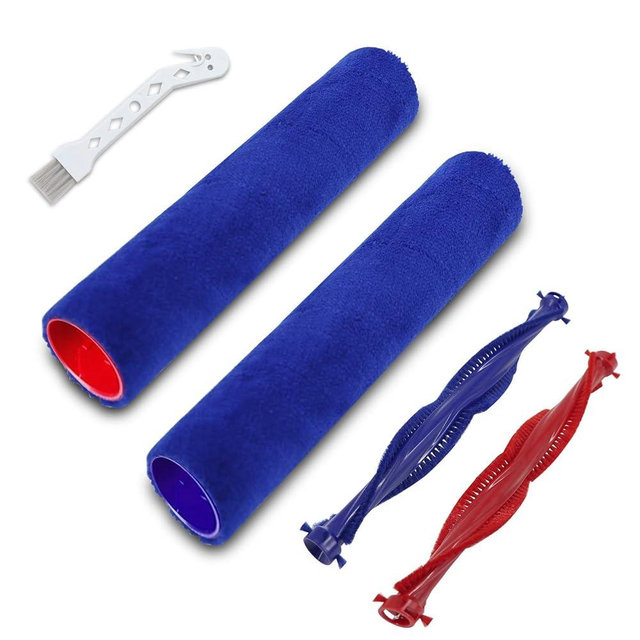 BEBEMOR Wash G1 Roller Brushes Replacement Compatible with Dyson Wash G1 Vacuum Cleaner Attachment 2 Drum Roller Brushes+2 Plush Bristle+1 Cleaning Brush