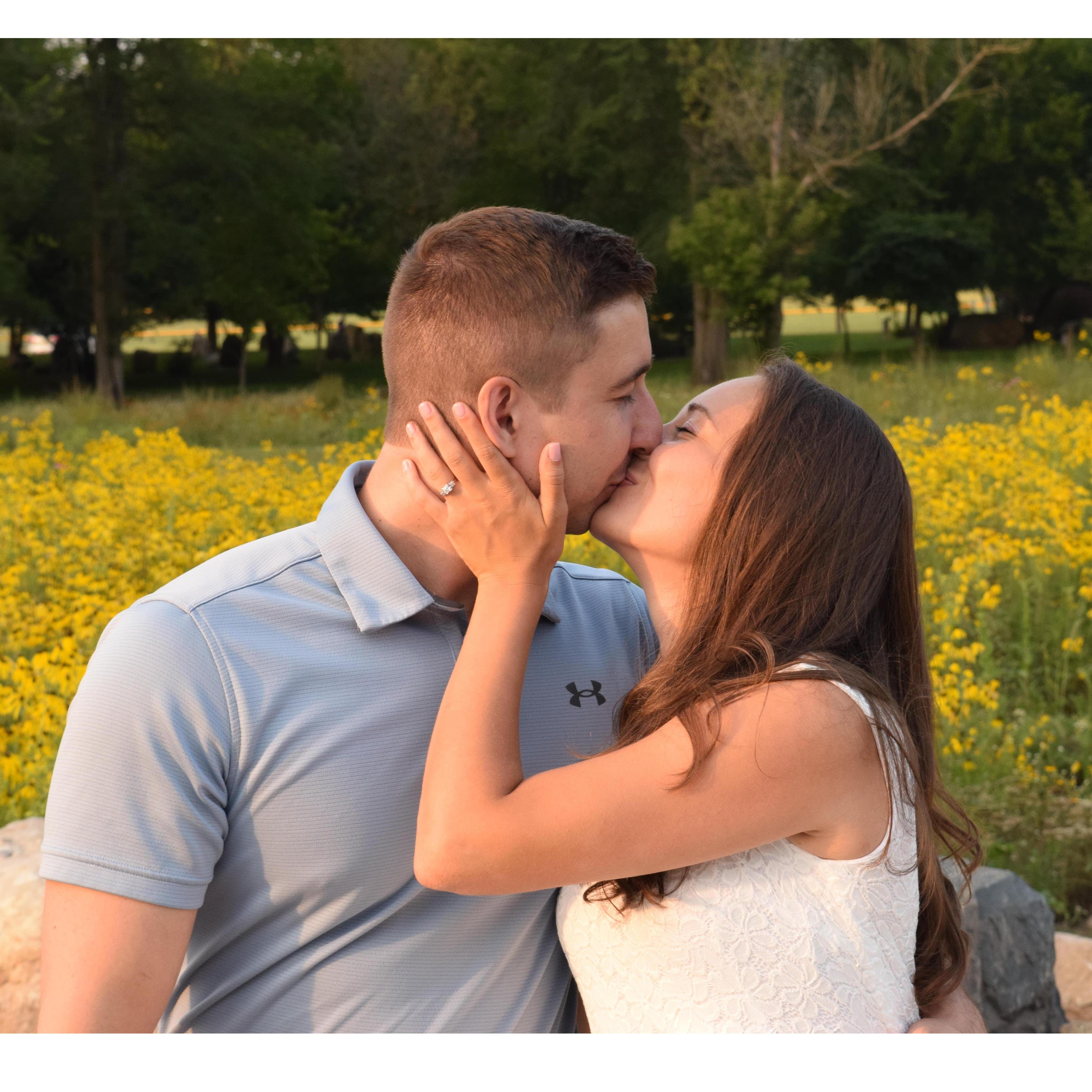 Engagement photo by Jenny Larimer
