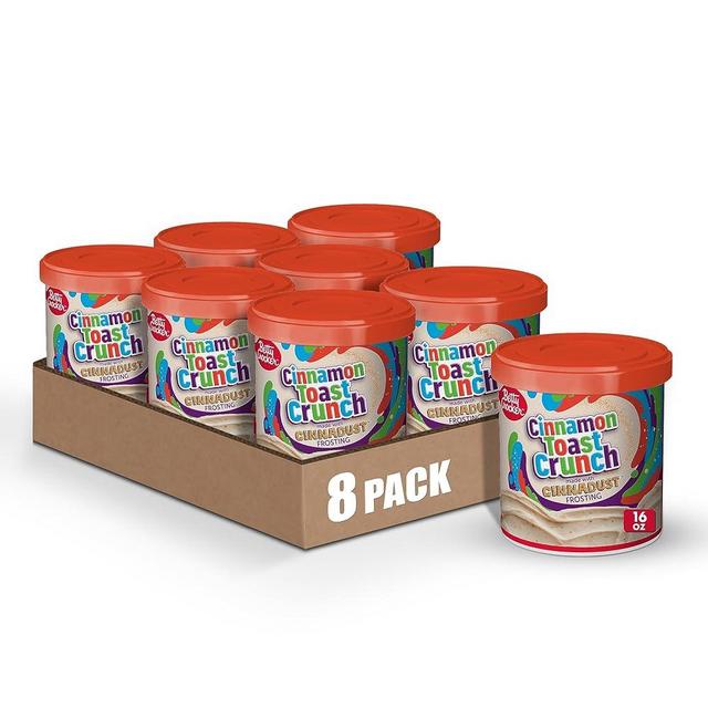 Betty Crocker Cinnamon Toast Crunch Frosting, Made with CINNADUST, 16 oz (Pack of 8)